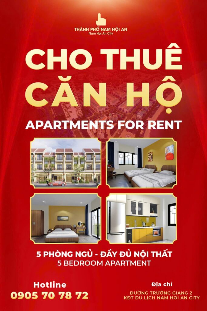 cho thue can ho 5 phong ngu tai nam hoi an city