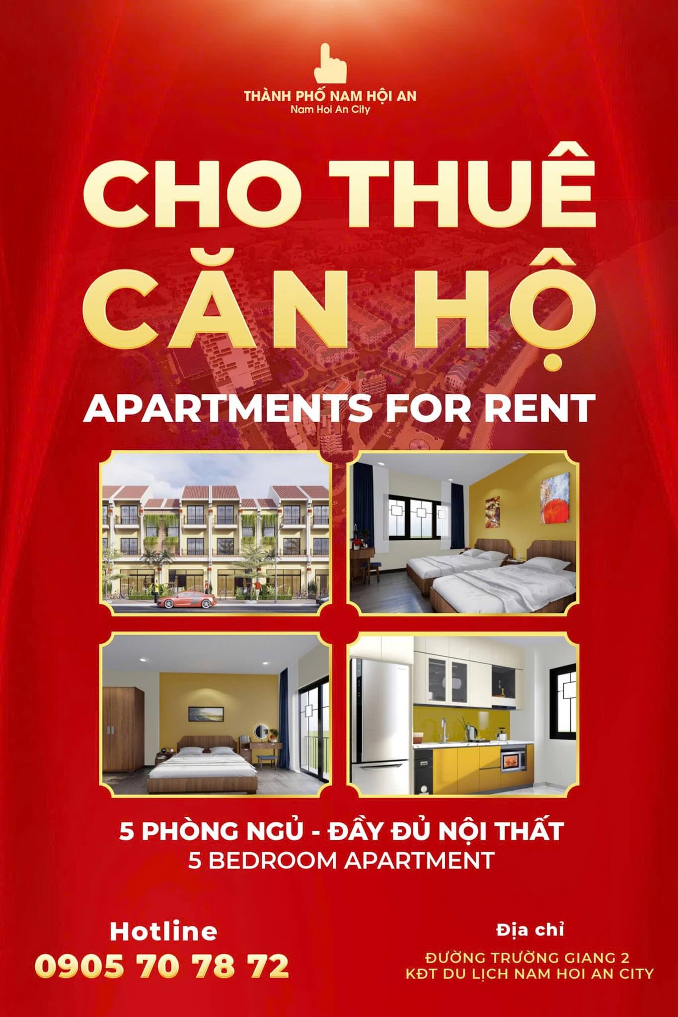 cho thue can ho 5 phong ngu tai nam hoi an city