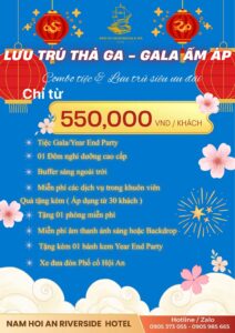 Combo tiệc & lưu trú tất niên tại Nam Hội An Revierside